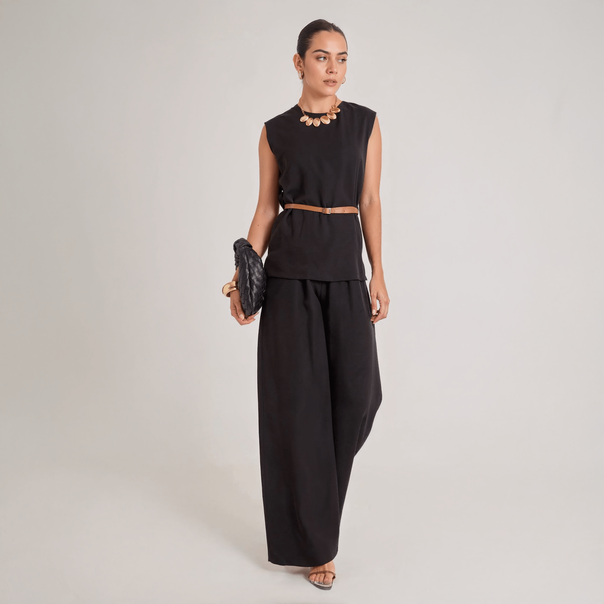 Conjunto Elegante Con Cinto - ROXANZ