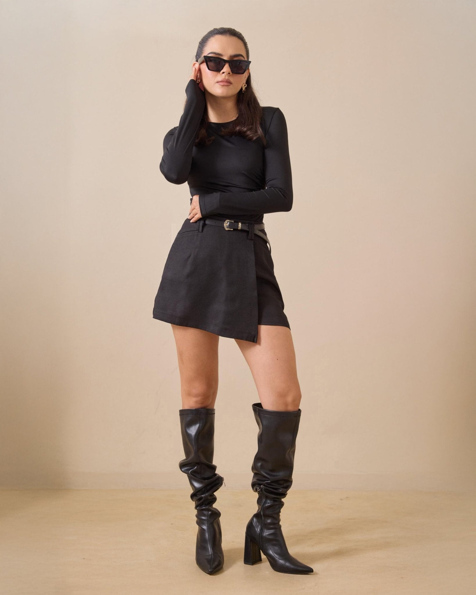 Falda Short para Mujer con Cinturón - ROXANZ