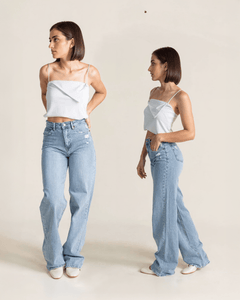Jeans Rectos de Mezclilla para Mujer JS Denim Soft - ROXANZ