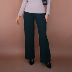 Pantalones de Talle Alto Con Textura - Roxanz