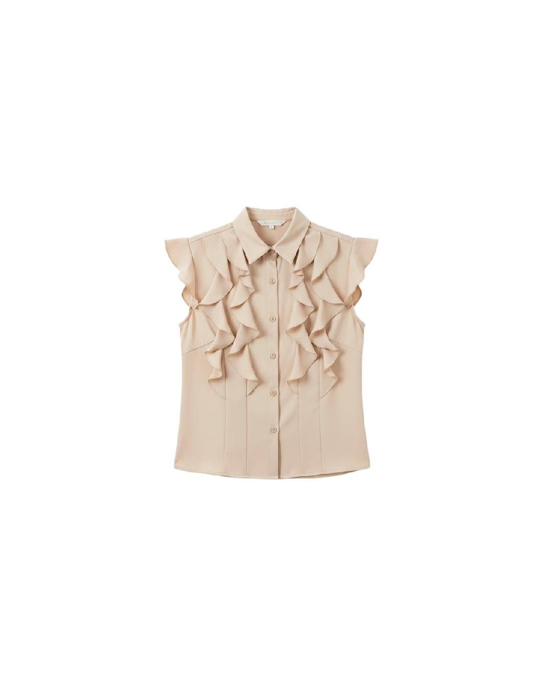 Blusa Manga Ruffles Abotonada