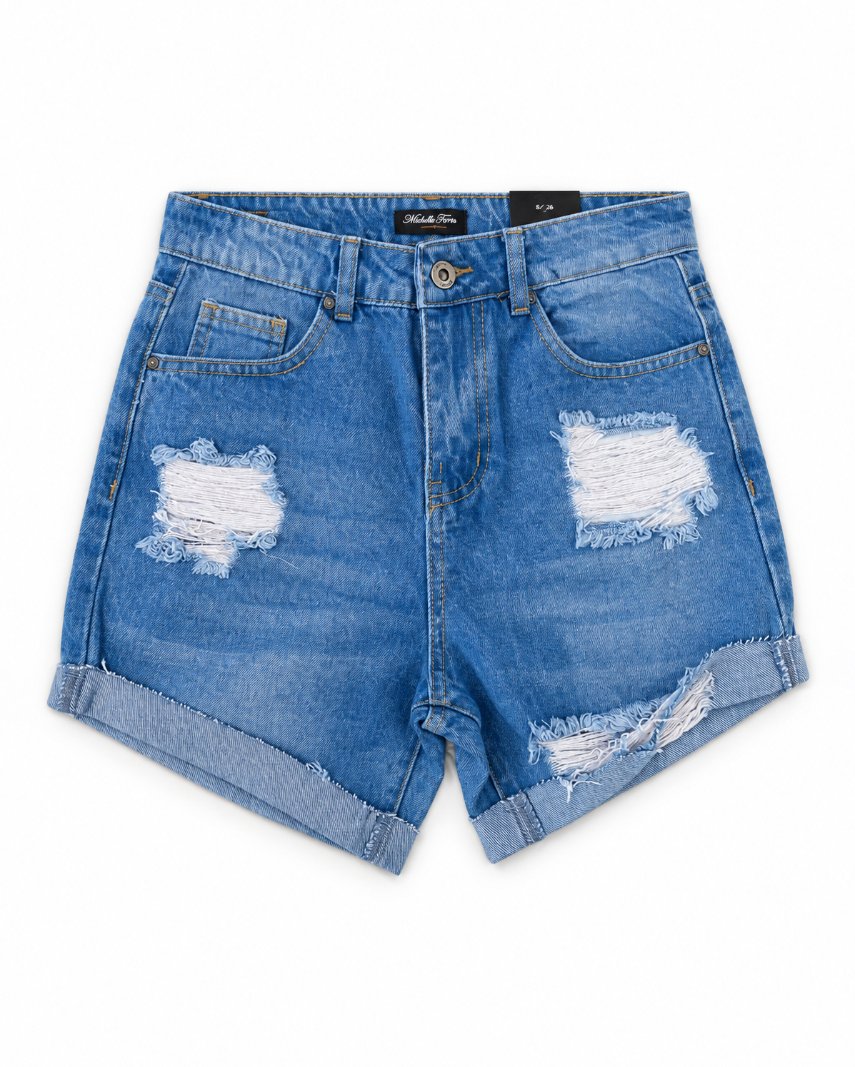Short de Mezclilla Rasgado MF 760
