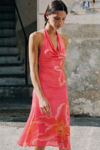 Vestido Largo Estampado Floral