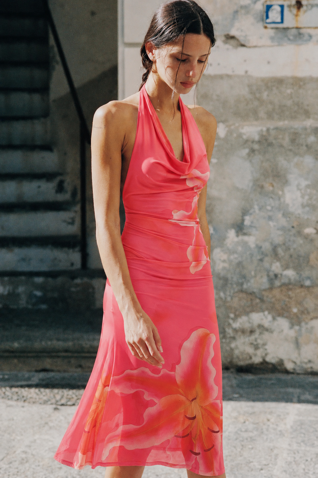 Vestido Largo Estampado Floral