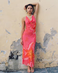 Vestido Largo Estampado Floral