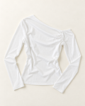 Blusa Manga Larga Hombro Caído