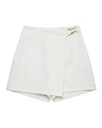 Falda Short Casual Drapeada