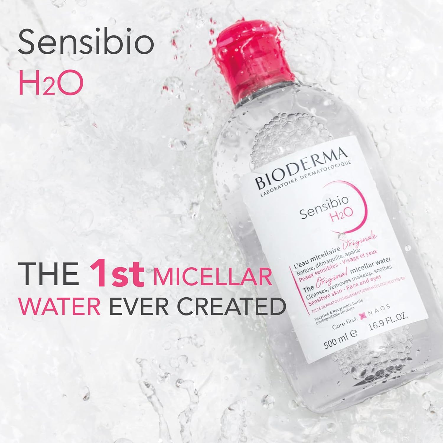 Bioderma Sensibio H2o, Agua Micelar Dermatológica, 250 Ml, Agua Micelar y desmaquillante para piel sensible - Roxanz