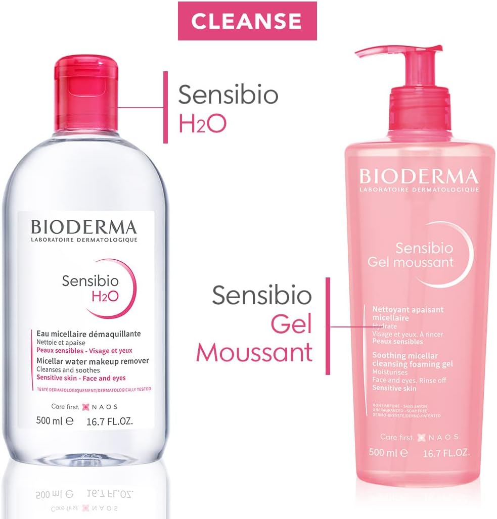 Bioderma Sensibio H2o, Agua Micelar Dermatológica, 250 Ml, Agua Micelar y desmaquillante para piel sensible - Roxanz