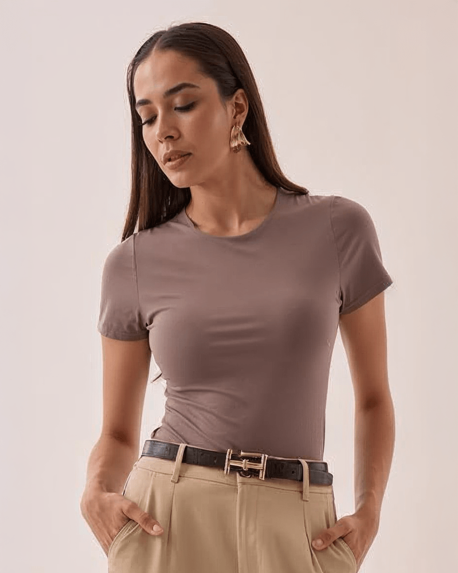 Blusa Casual de Manga Corta para Mujer - ROXANZ