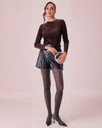 Blusa de Manga Larga con Brillos Elegante para Mujer - ROXANZ