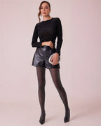 Blusa de Manga Larga con Brillos Elegante para Mujer - ROXANZ