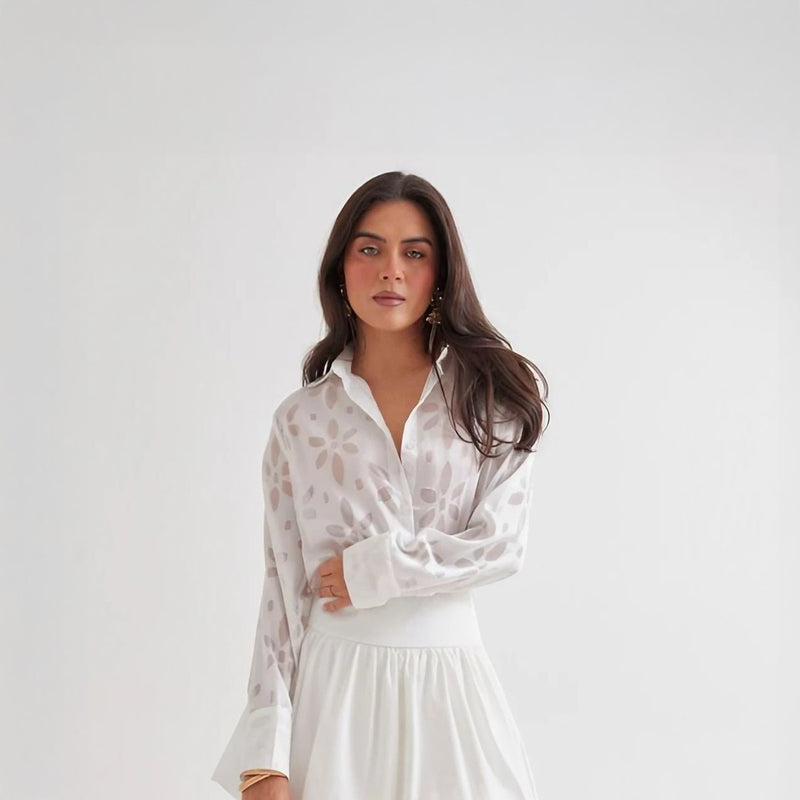 Blusa Floral Transparente - Roxanz