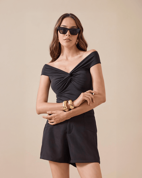 Blusa Licra Con Nudo - ROXANZ