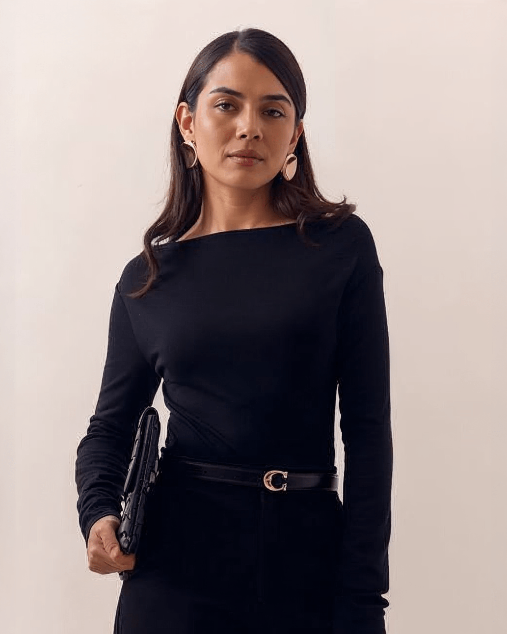 Blusa Manga Larga Mujer Escote Asimétrico - ROXANZ