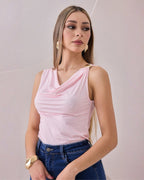 Blusa Manga Sisa Lunares