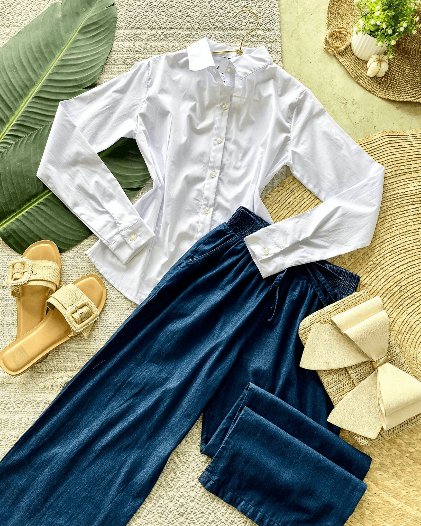 Camisa Básica Color Blanco - ROXANZ