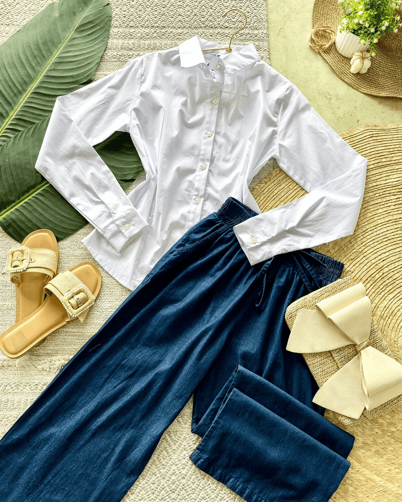 Camisa Básica Color Blanco - ROXANZ