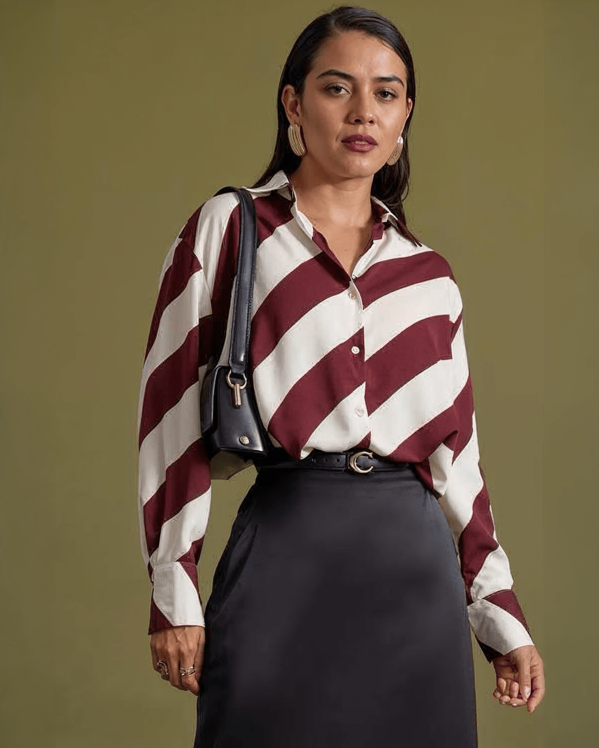 Camisa Blanca Con Líneas - ROXANZ