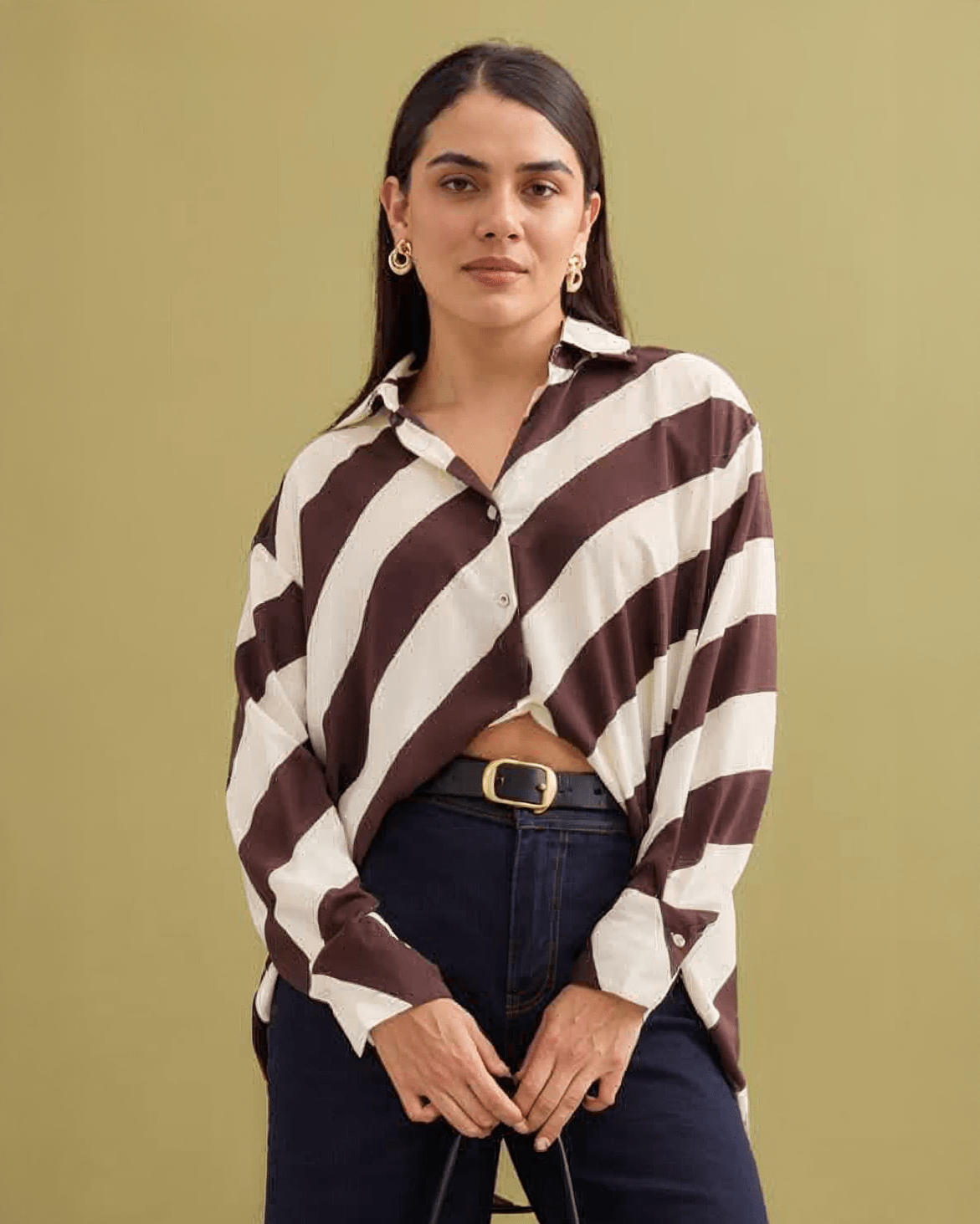Camisa Blanca Con Líneas - ROXANZ