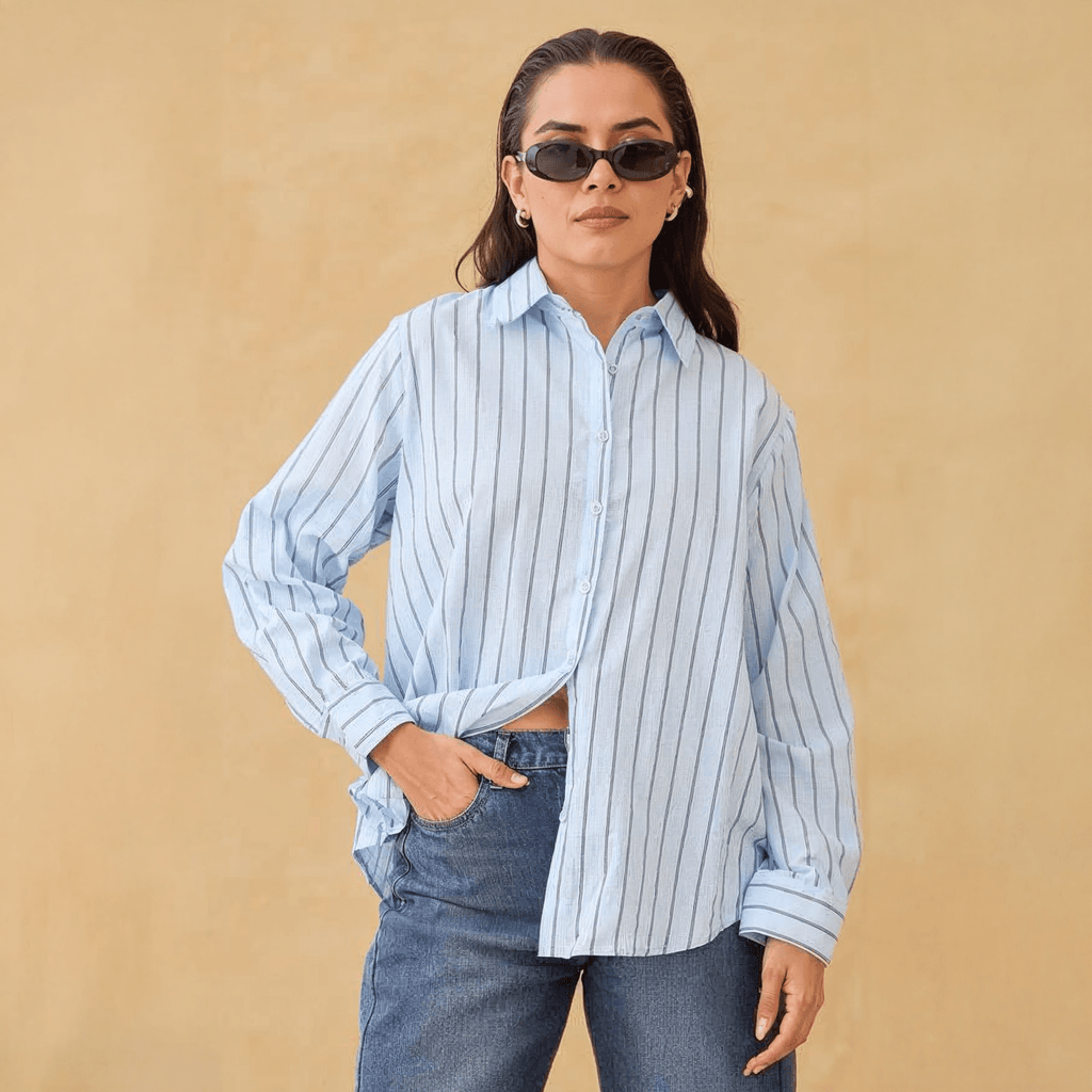 Camisa Casual de Manga Larga para Mujer - ROXANZ