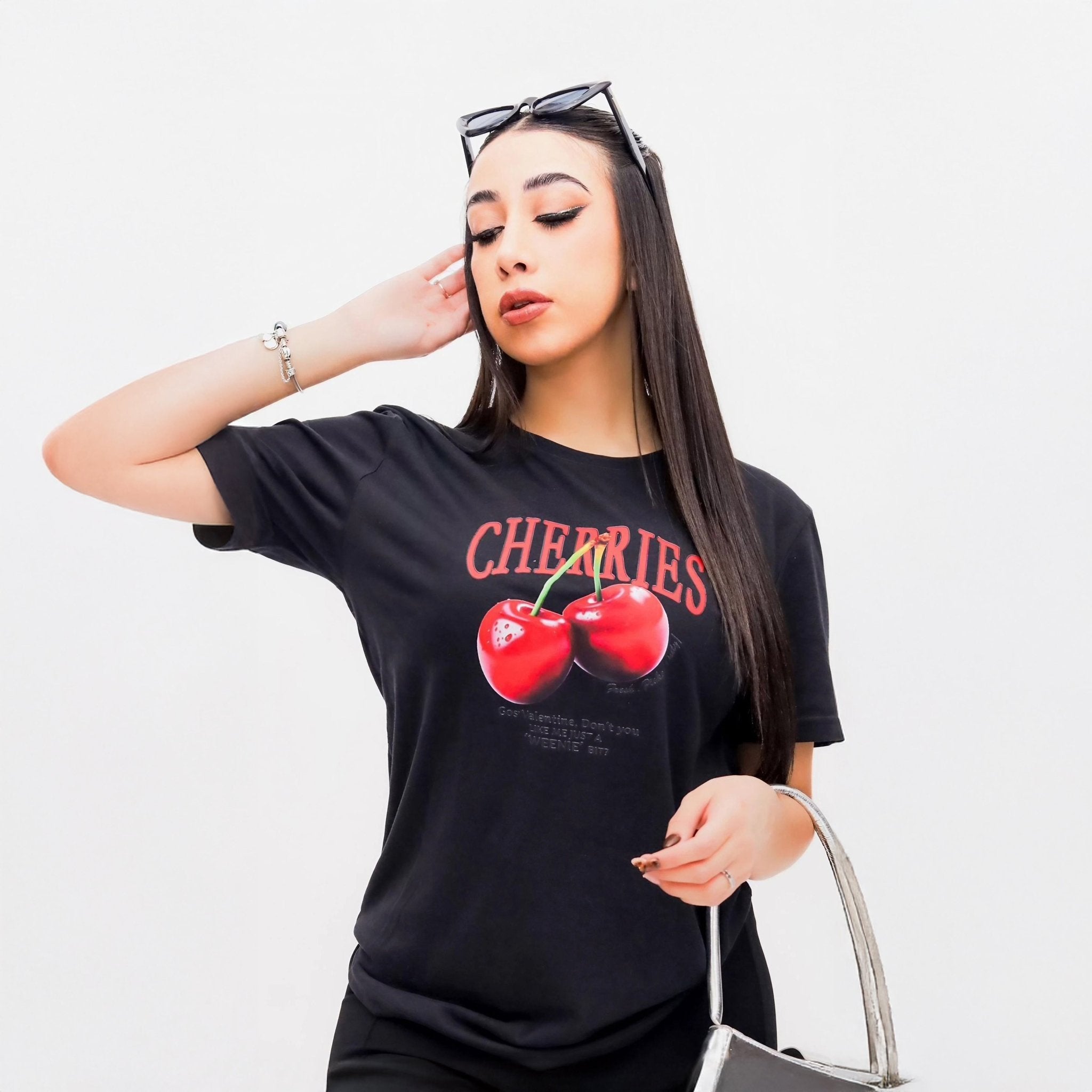 Camiseta Estampada Cherry Fashion Casual - Roxanz