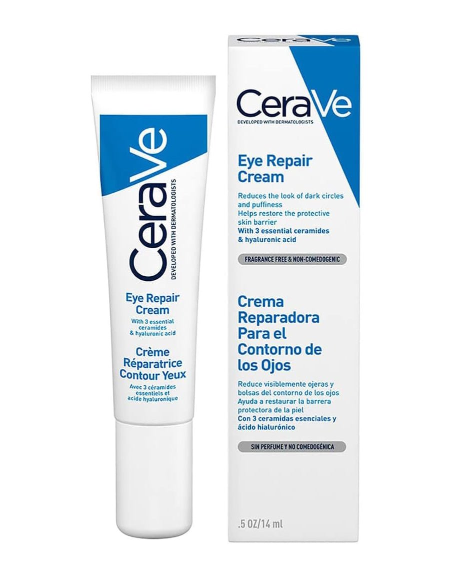 CeraVe Crema Reparadora para el Contorno de Ojos |14gr| Crema hidratante de ojos para bolsas y ojeras | Libre de fragancia - Roxanz