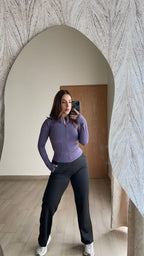 Chaqueta Deportiva Cremallera Ajustada - ROXANZ