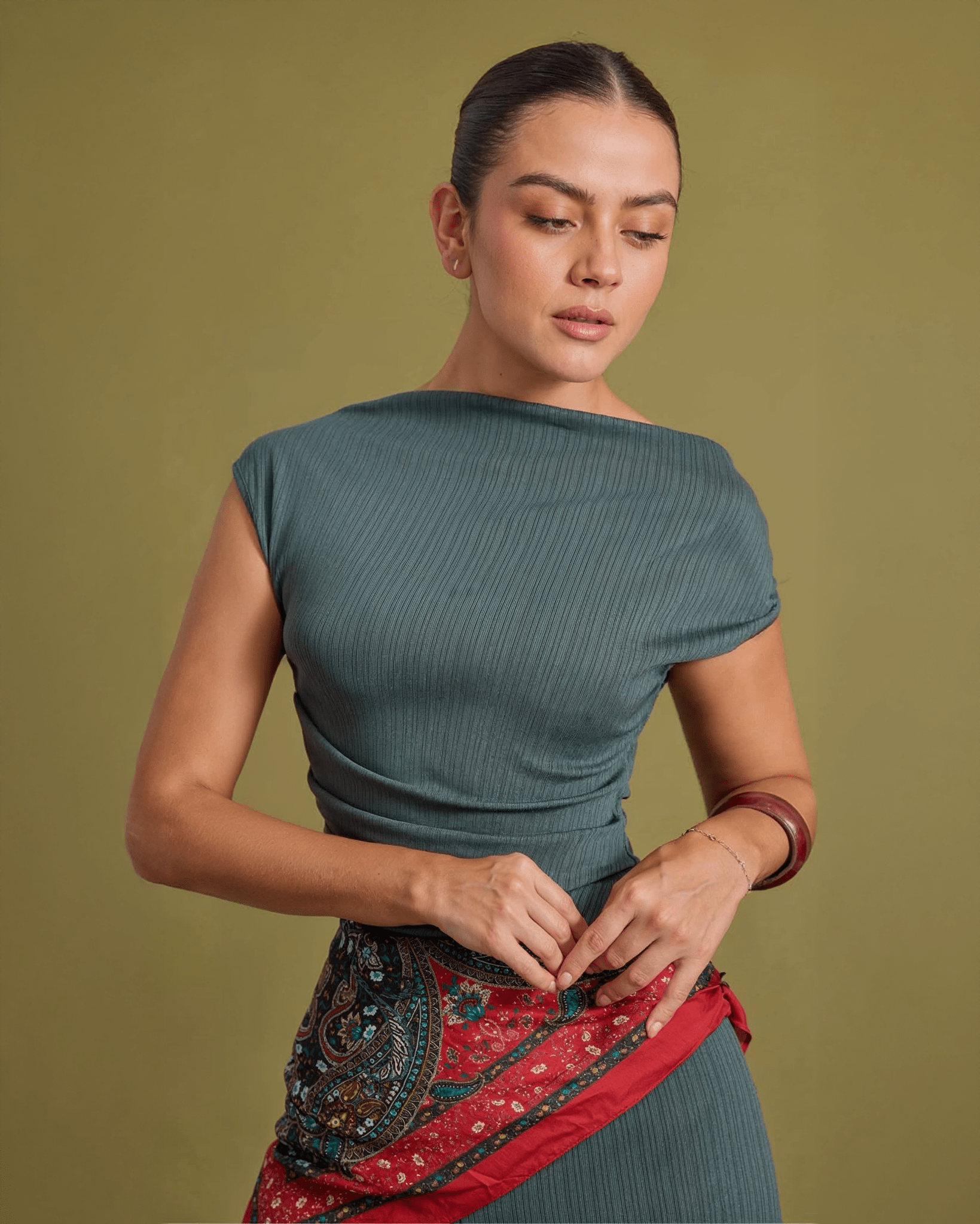Conjunto Dama Elegante con Pantalón y Blusa de Punto - ROXANZ