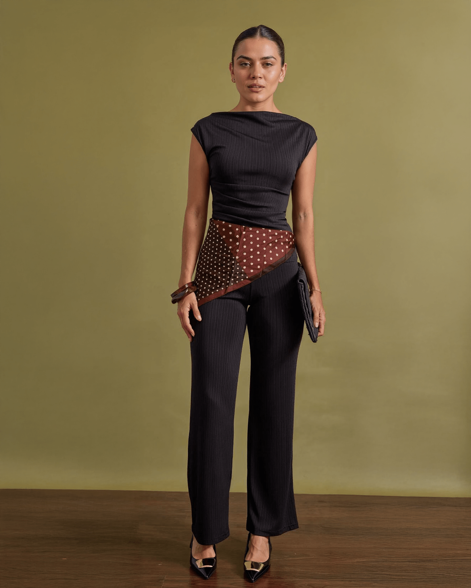 Conjunto Dama Elegante con Pantalón y Blusa de Punto - ROXANZ