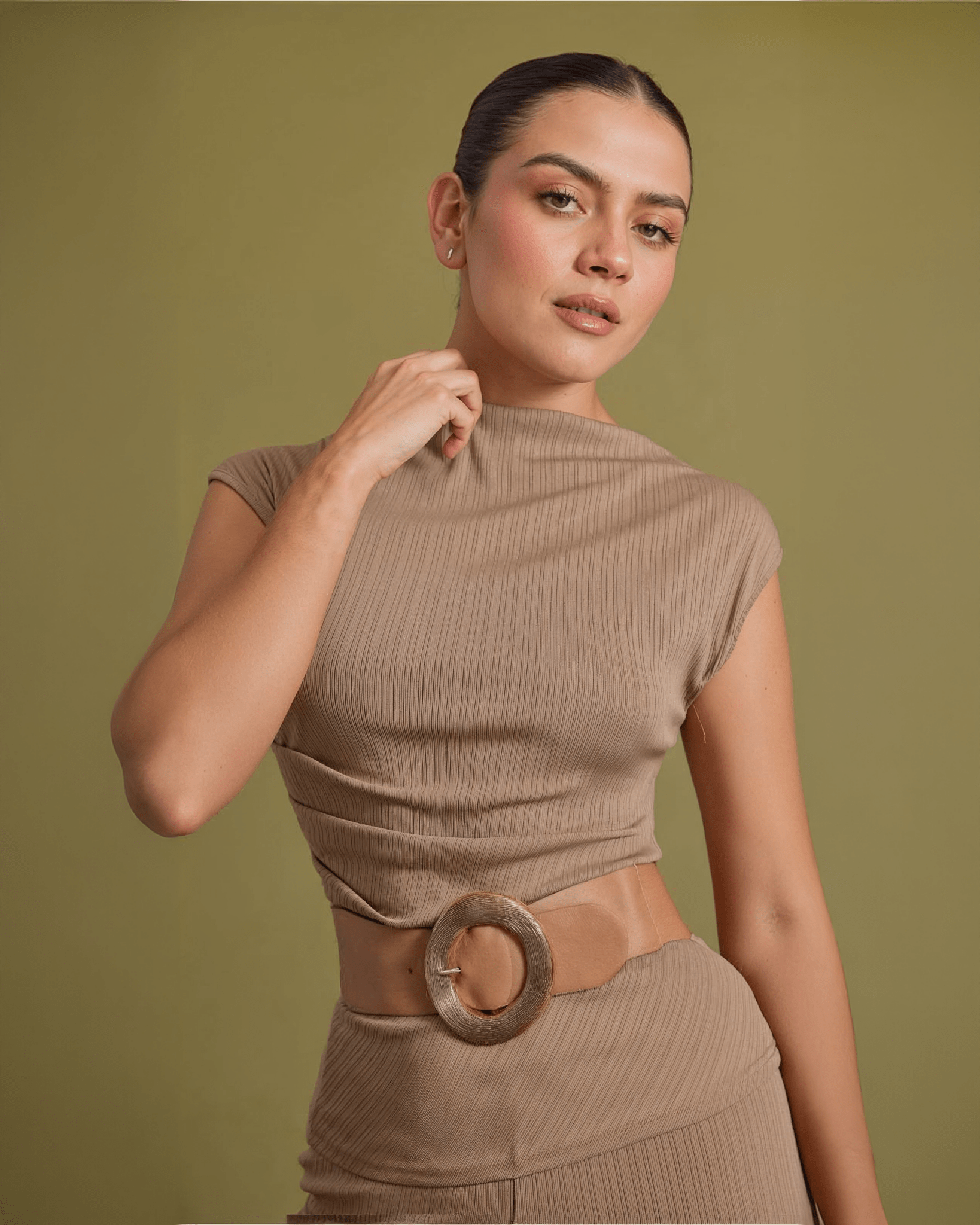 Conjunto Dama Elegante con Pantalón y Blusa de Punto - ROXANZ