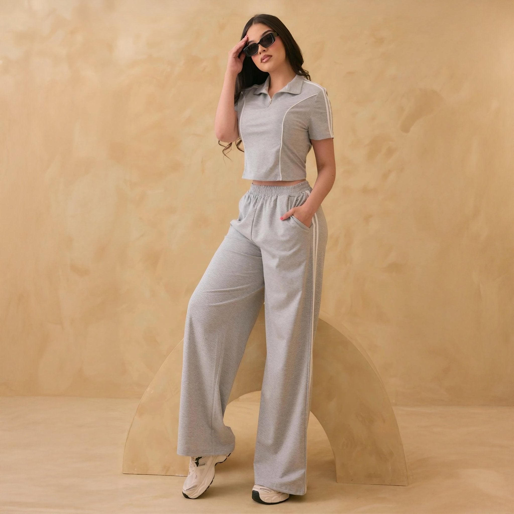 Conjunto Deportivo Top y Pantalón Amplio - ROXANZ