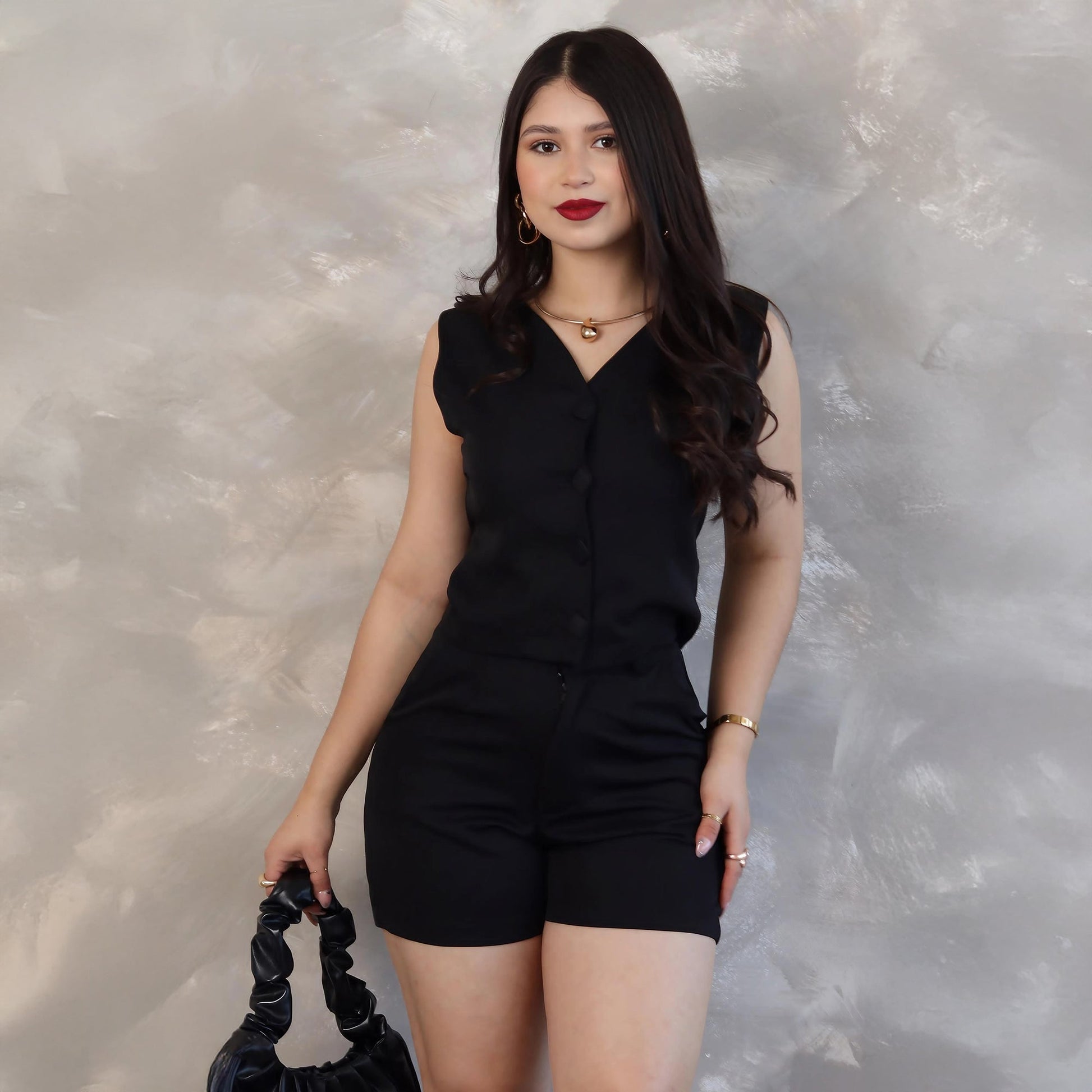 Conjunto Moderno de Top y Short Versátil en Colores de Temporada - ROXANZ