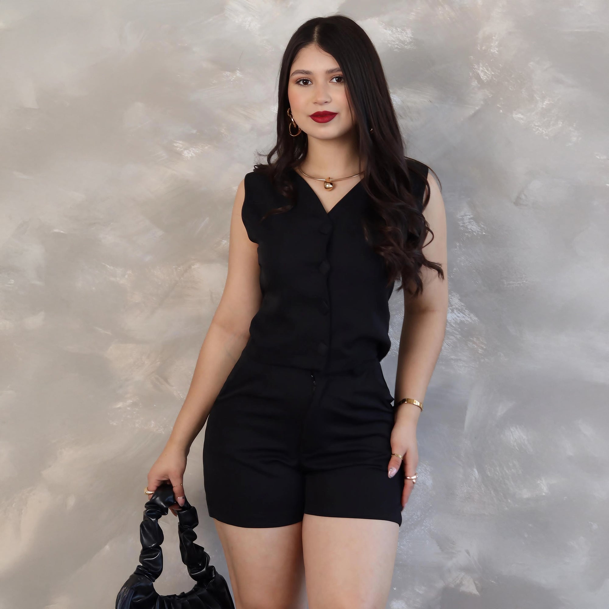 Conjunto Moderno de Top y Short Versátil en Colores de Temporada - ROXANZ