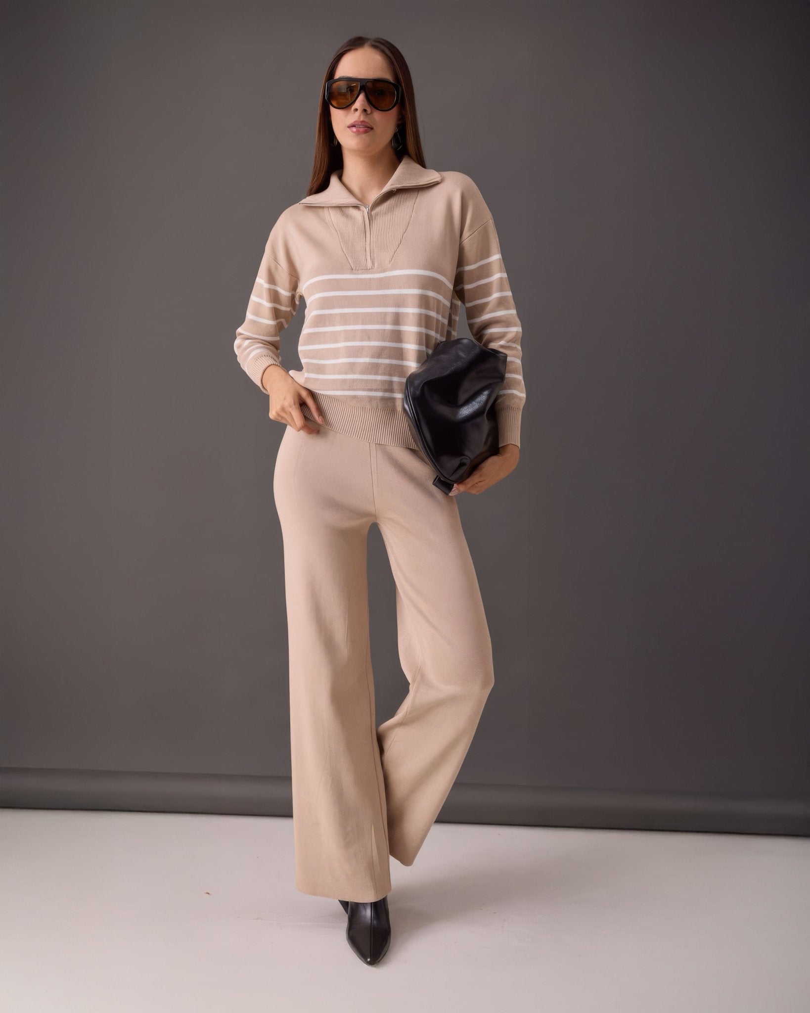 Conjunto Tejido Con Líneas Horizontales - ROXANZ