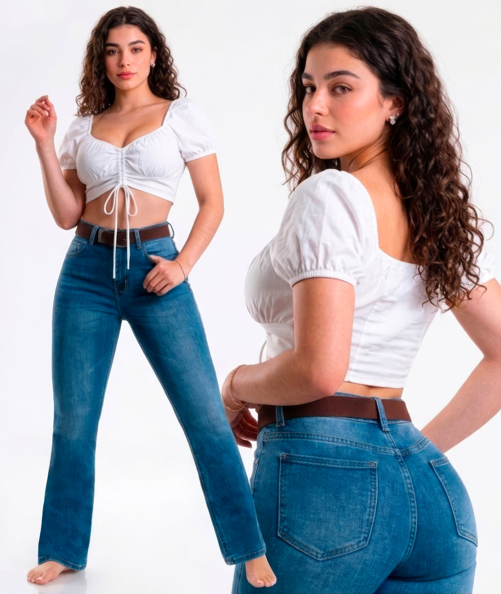 Jeans Recto Clásico Azul