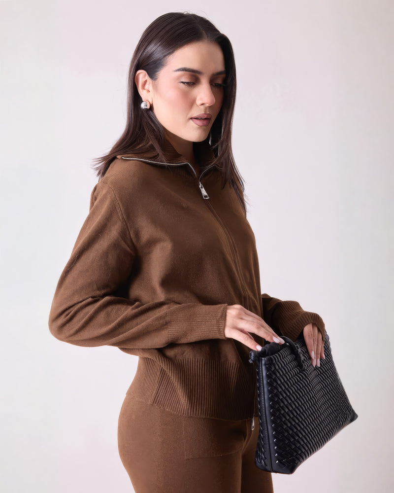 Conjunto de Cuello Alto Café Café