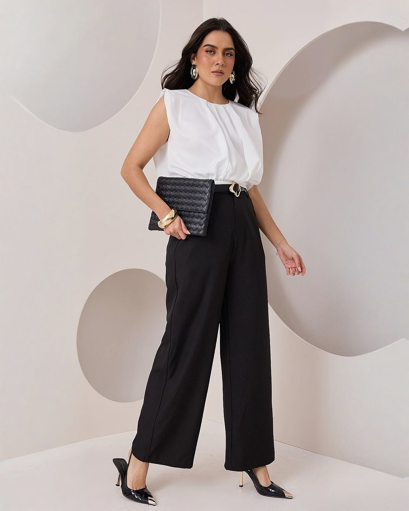 Pantalón Vestir Wide Leg