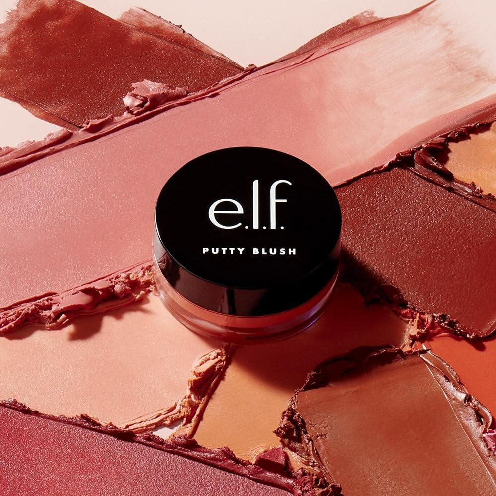 e.l.f. Putty Blush, Creamy & Ultra Pigmented Formula, Infused with Argan Oil & Vitamin E, Turks and Caicos, 0.35 Oz (10g) - Roxanz