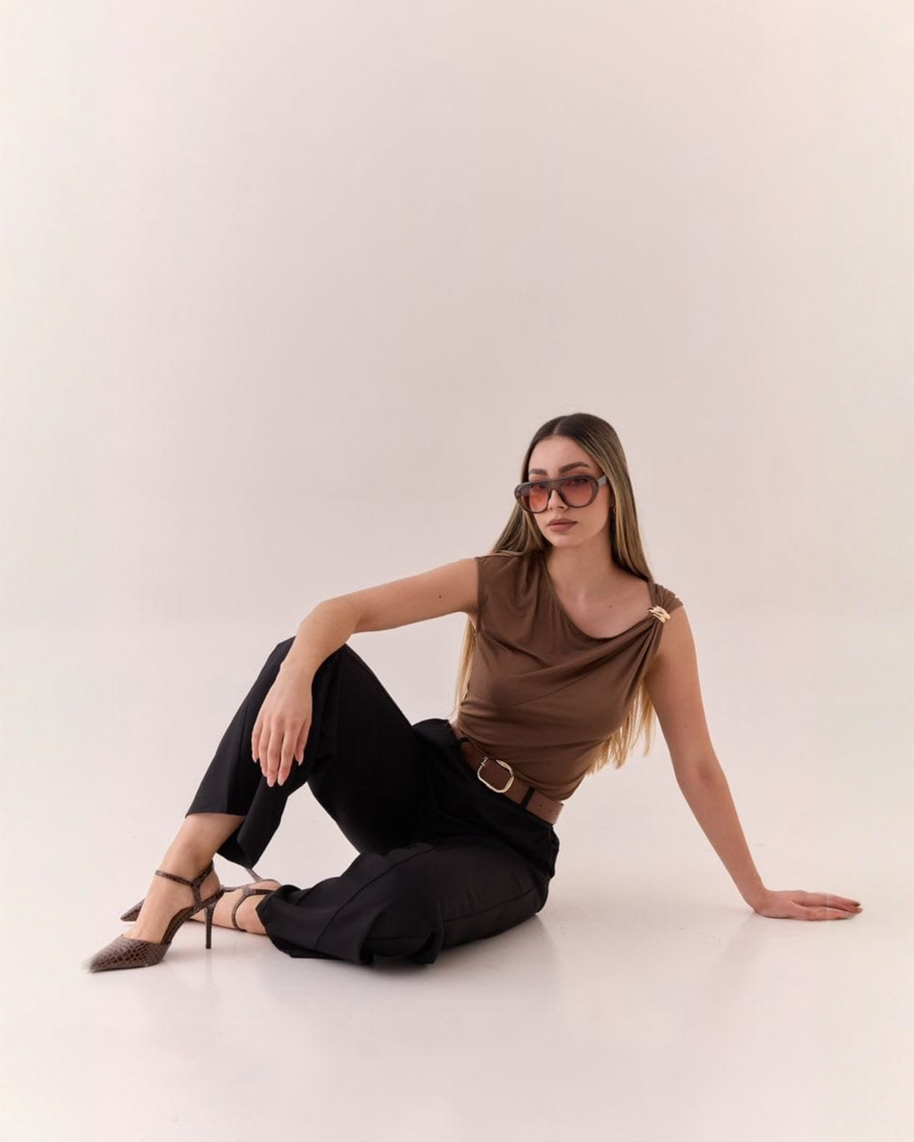 Pantalón Vestir Wide Leg