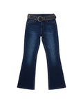 Jeans Bootcut Mezclilla Azul Oscuro Cinturón