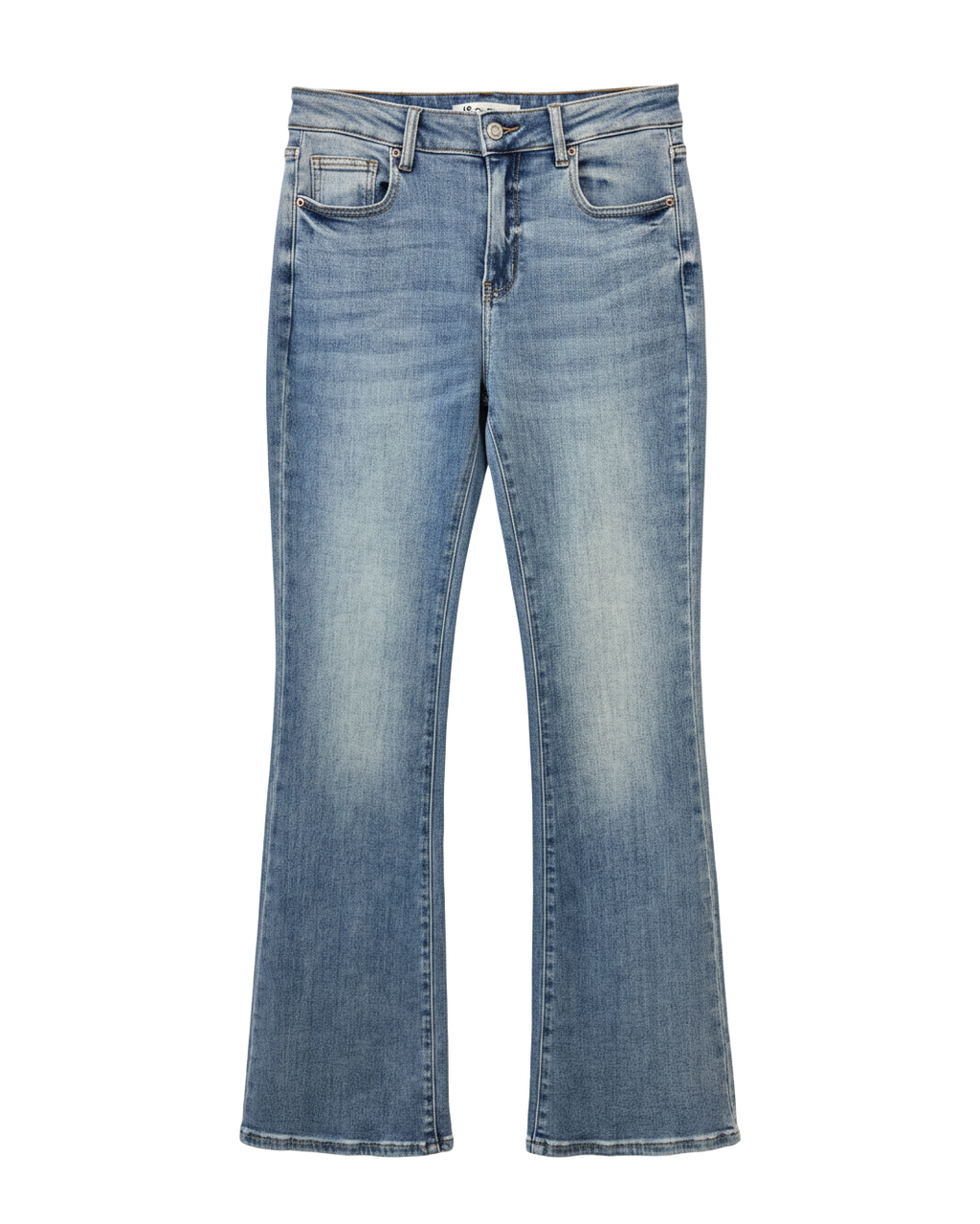Jeans Campana Mezclilla Tiro Alto