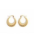 Aretes Arracadas Oro Trenzados