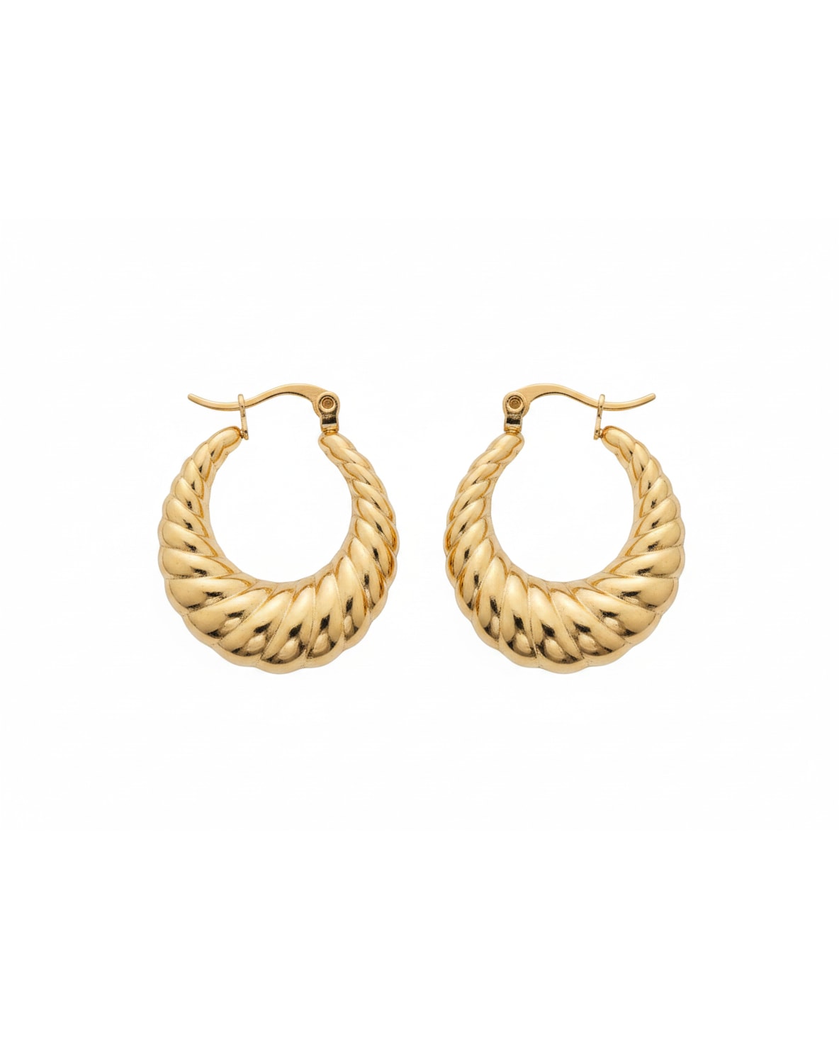 Aretes Arracadas Oro Trenzados