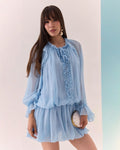 Vestido Gasa Azul Unitalla