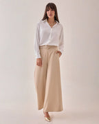 Camisa Satin Botones Dorados
