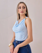 Blusa Manga Sisa Lunares