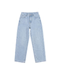 Jeans Wide Leg Mezclilla Claro Tiro Alto