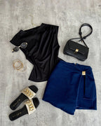 Blusa Manga Corta Draper Blusas