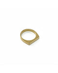 Anillo Minimalista Liso Dorado